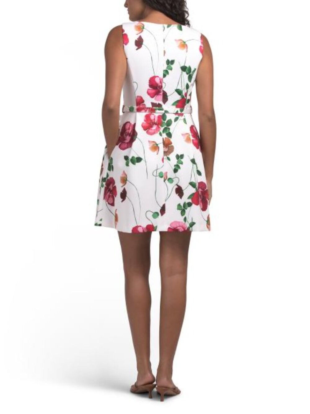 BCBG Belted Floral Mini Dress - Picture 2 of 4